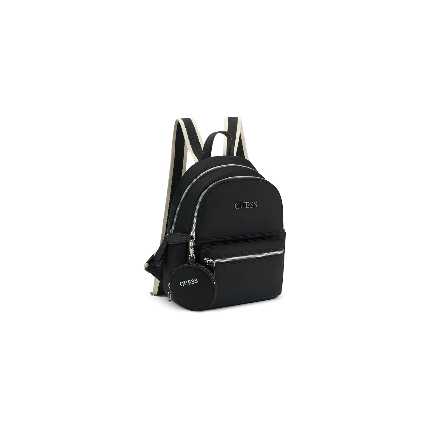 GUESS Nylon Mini Backpack with Coin Purse – Black