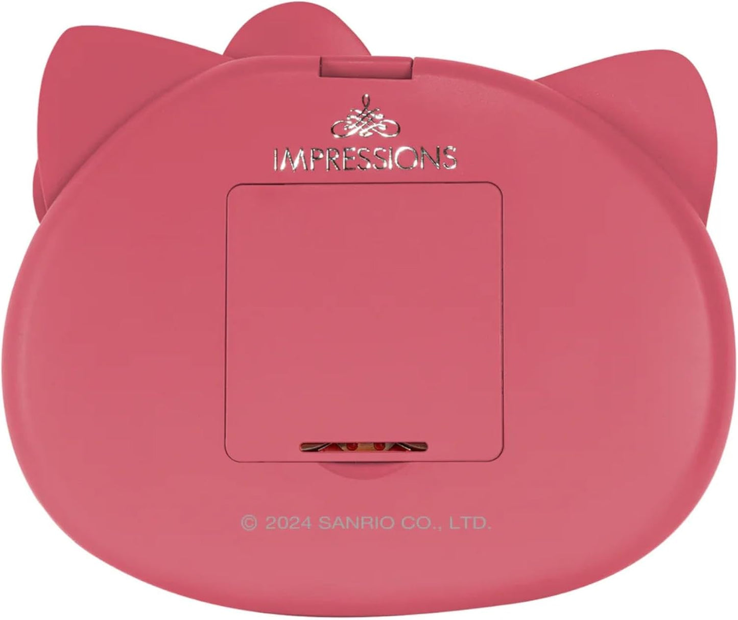 Hello Kitty LED Compact Mirror – Impressions Vanity, Lighted Makeup Mirror with 2X Magnification – Red