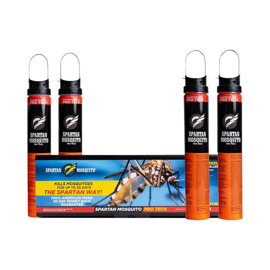 Spartan Mosquito Pro Tech – Mosquito Bait Trap and Killer, 4 Tubes, Covers 1 Acre, 30-Day Outdoor Protection